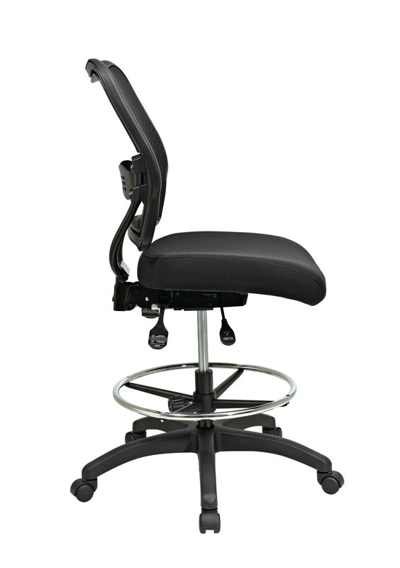Deluxe Dark Air Grid Back Drafting Chair - Photo 3