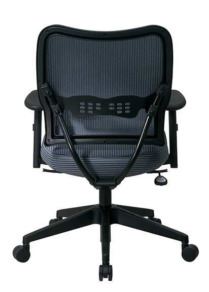 Space Seating by Office Star Products DELUXE CHAIR WITH BLUE MIST VERAFLEX BACK AND VERAFLEX FABRIC SEAT - 13-V77N1WA