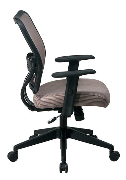 Space Seating by Office Star Products DELUXE CHAIR WITH LATTE VERAFLEX BACK AND VERAFLEX FABRIC SEAT - 13-V88N1WA