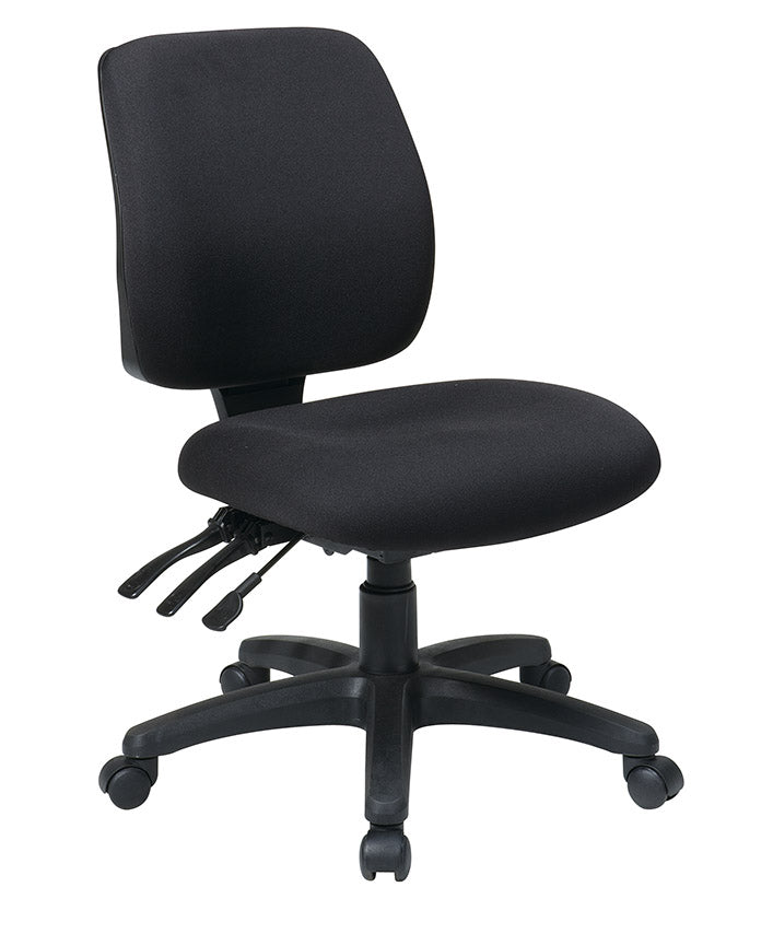 Mid Back Dual Function Ergonomic Chair with Ratchet Back Height