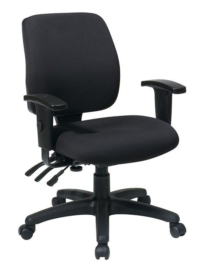 Mid Back Dual Function Ergonomic Chair with Arms by Office Star - 33327-30