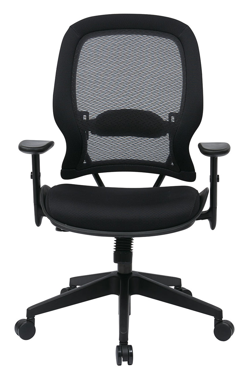 Space Seating by Office Star Products AIRGRID BACK AND MESH SEAT MANAGERS CHAIR - 5540