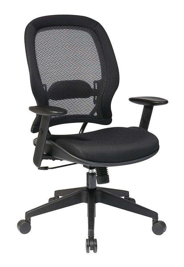 Space Seating by Office Star Products AIRGRID BACK AND MESH SEAT MANAGERS CHAIR - 5540