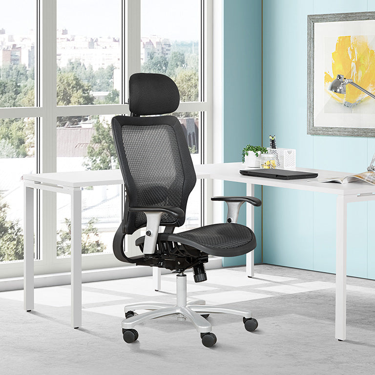 Office Star Products - Big & Tall Air Grid® Manager's Chair with Headrest - 63-11A653RHM