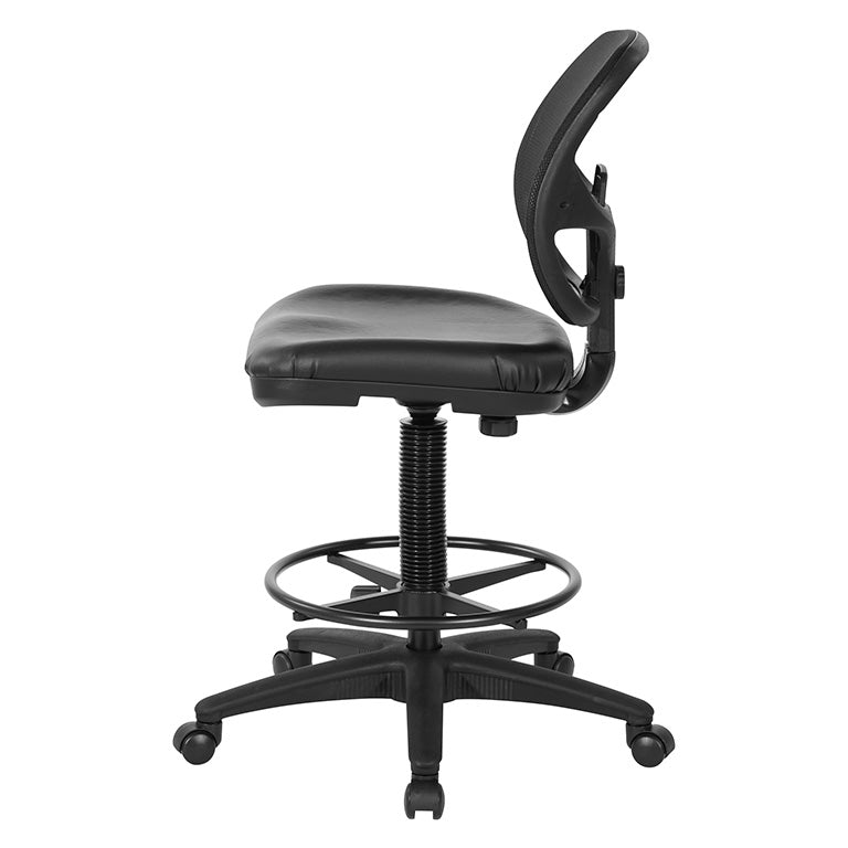 Work Smart Deluxe Screen Back Drafting Chair with Adjustable Footring by Office Star - DC2990V