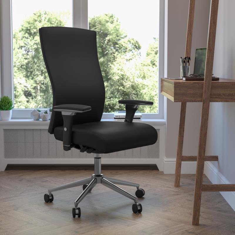 FLASH HERCULES Series 24/7 Intensive Use 300 lb. Rated Multifunction Ergonomic Office Chair w/ Seat Slider - GO-WY-85H-GG