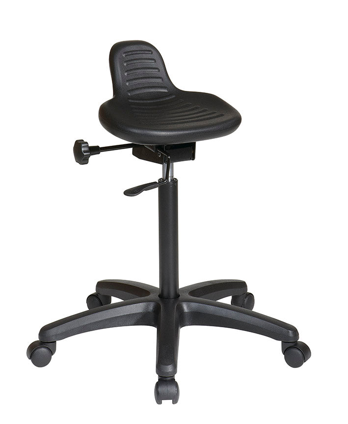 Saddle Seat Stool with Seat Angle Adjustment by Office Star - KH206