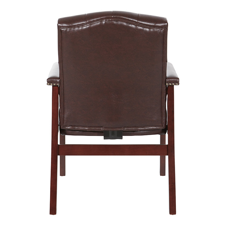 Traditional Visitors Chair with Padded Arms by Office Star - TV233-JT4