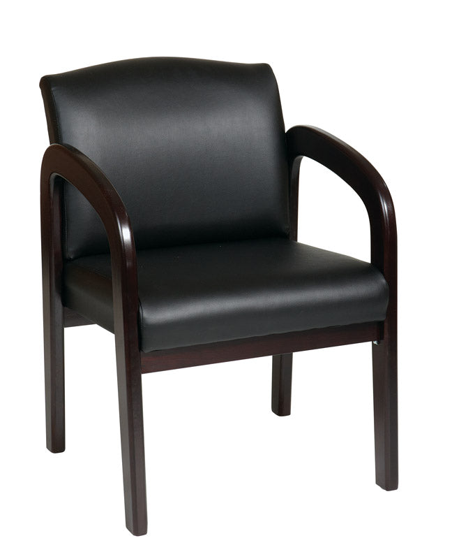 Espresso Finish Wood Visitors Chair WD388 by Office Star @ Office