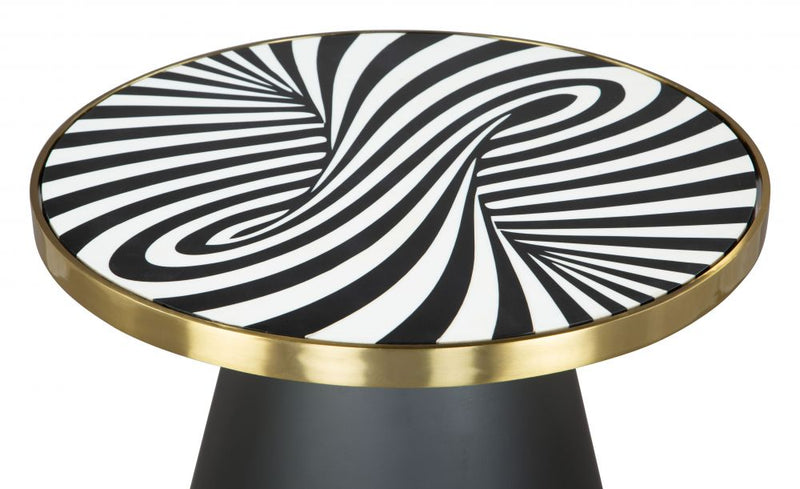 Zuo Modern Fission Side Table White & Black - 109271