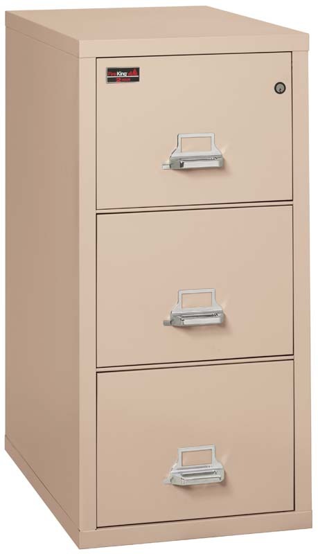 FireKing 3 Drawers Legal 32" Depth 2 Hour Vertical High-Security File Cabinet -  3-2144-2