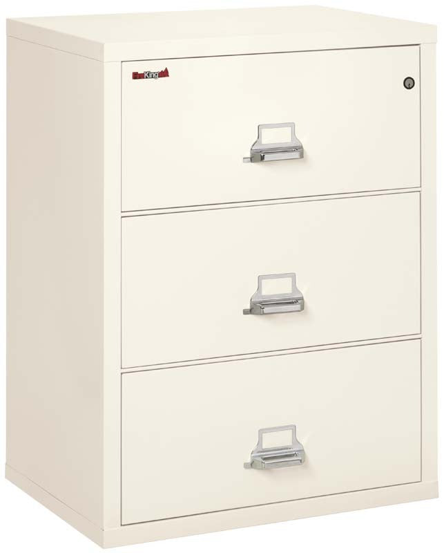 FireKing 3 Drawers Lateral 31" Wide Classic High Security Lateral File Cabinet - 3-3122-C