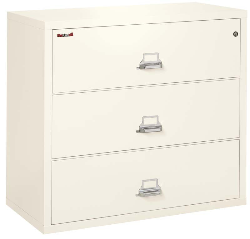 FireKing 3 Drawers Lateral 44" Wide Classic High Security Lateral File Cabinet - 3-4422-C