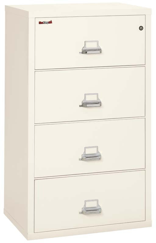 FireKing 4 Drawers Lateral 31" Wide Classic High Security Lateral File Cabinet - 4-3122-C