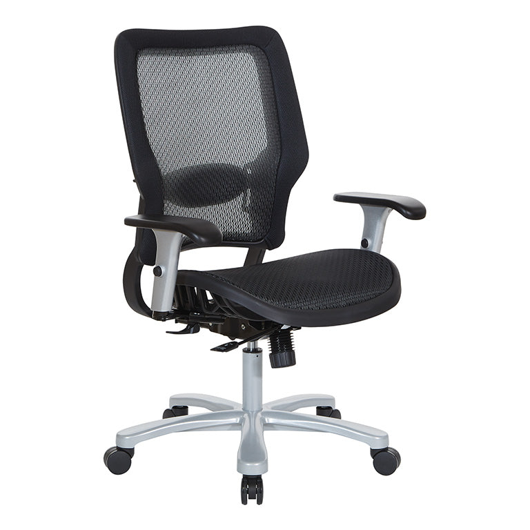 Office Star Black AirGrid Seat & Back Deluxe Task Chair (5560)