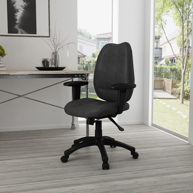 Boss - Ergonomic Black Computer Chairs w/ Seat Slider or Adjustable Arms model