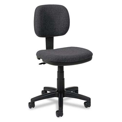 HON Basyx VL610 Series Swivel Task Chair, Charcoal Fabric/Black Frame