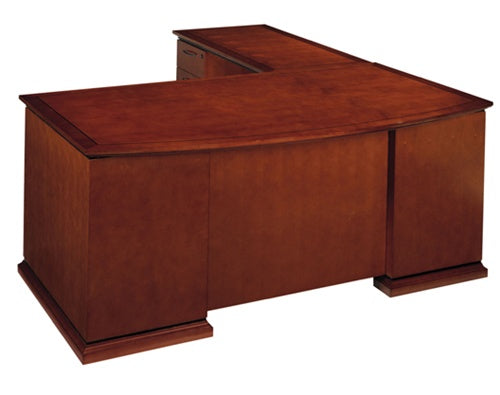 Cherryman l deals shaped desk