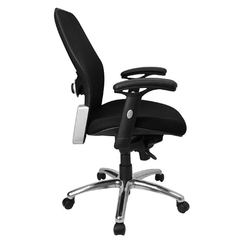 FLASH Albert Mid-Back Black Office Chair - Product Photo 4