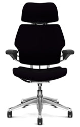 Freedom Chair By Humanscaler: Standard Gel Arms with Textile + As Shown - Standard Casters