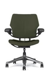 Freedom Task Chair By Humanscale: Upgrade to Polished Aluminum with Titanium Trim + Upgrade to Advanced Gel w/ Matching Textile