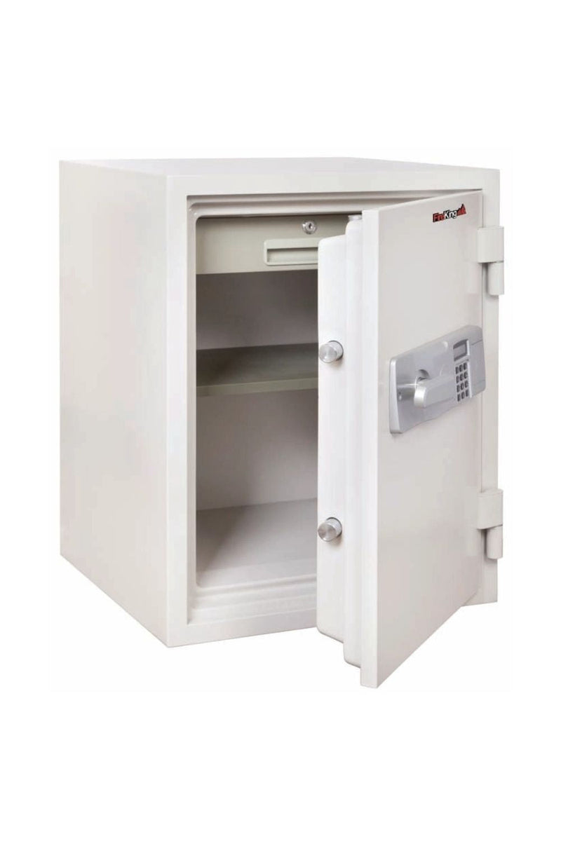FireKing 1.85 Cubic Feet 1 1/2-Hour Fire-Rated Safe with Tray and Keylock Drawer - KF 1814-2WHE