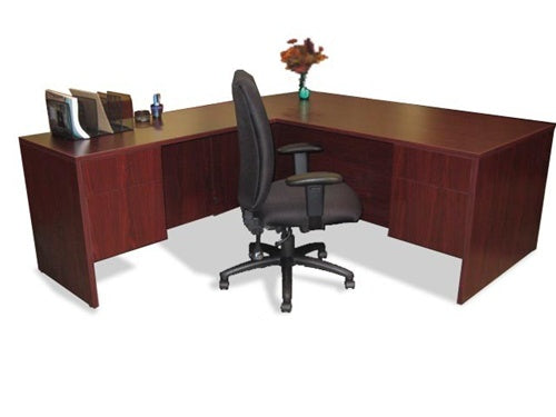 Maverick Executive L Desk with Return