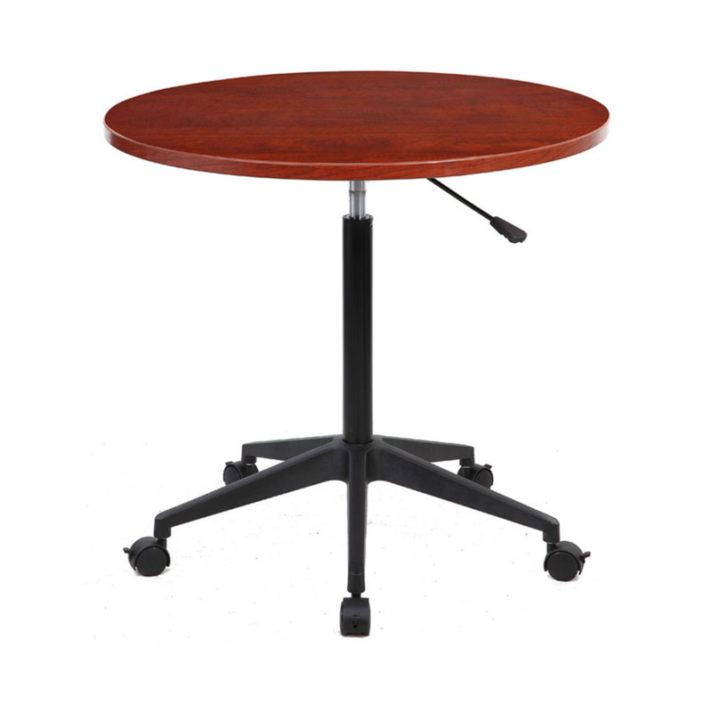 Boss 32″ Mobile Round Table, Cherry
