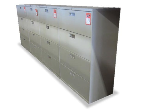 USED Quality Hon 4 Drawer Lateral File Cabinets-04