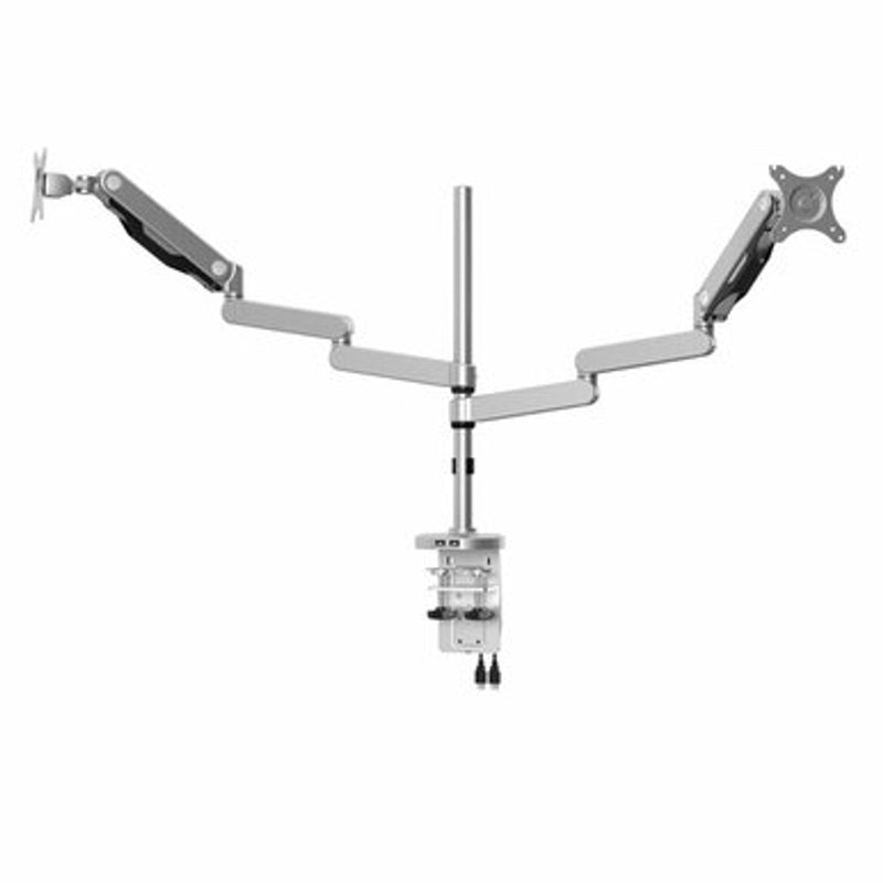 Office Source Monitor Arms Dual Monitor Arm - Silver - 530DMA