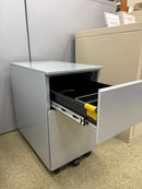 Element Mini Mobile Box File slim Pedestal: silver