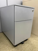 Element Mini Mobile Box File slim Pedestal: silver