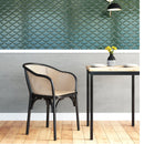 Elsy Armchair with Natural Rattan Seat - Product Photo 4