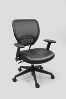 USED Black Mesh Back and Vinyl Seat Task Office Chair