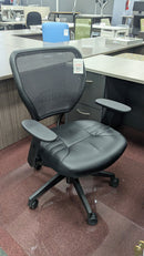 USED Black Mesh Back and Vinyl Seat Task Office Chair