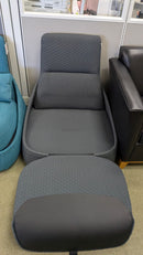 USED Coalesse Courqlo Convertible Lounge Chair – Gray Fabric Finish