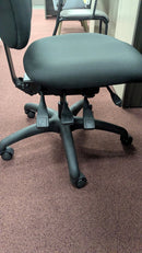 USED 9to5 Seating Logic Armless Task Chair – Black Fabric