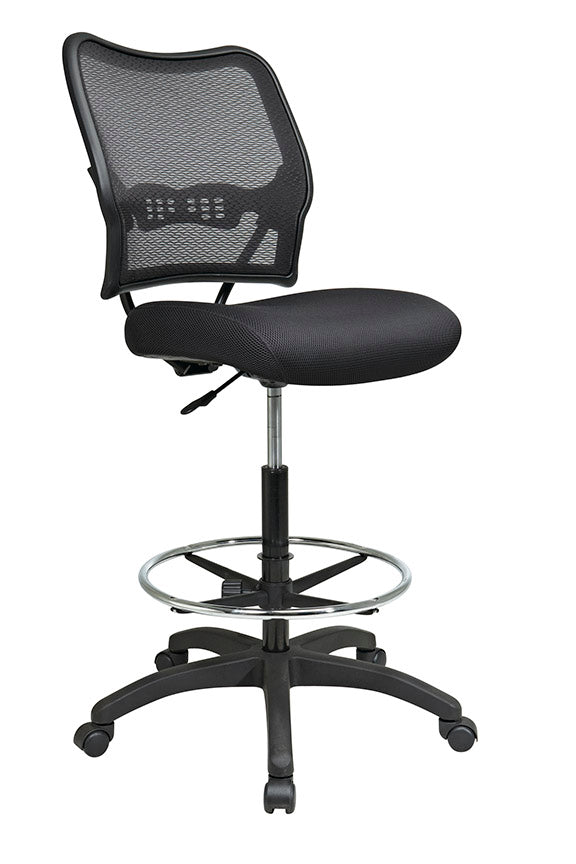 Deluxe Air Grid® Back Drafting Chair with Black Mesh Seat - 13-37N20D