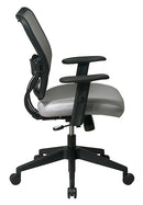 Silla de Lujo Space Seating de Office Star Products CON RESPALDO SHADOW VERAFLEX Y ASIENTO DE TELA VERAFLEX - 13-V22N1WA