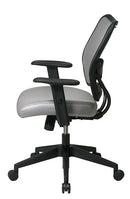 Silla de Lujo Space Seating de Office Star Products CON RESPALDO SHADOW VERAFLEX Y ASIENTO DE TELA VERAFLEX - 13-V22N1WA