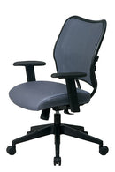Sillón Space Seating de Office Star Products DELUXE CON RESPALDO VERAFLLEX AZUL NIEBLA Y ASIENTO DE TELA VERAFLLEX - 13-V77N1WA