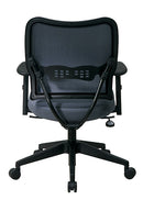 Sillón Space Seating de Office Star Products DELUXE CON RESPALDO VERAFLLEX AZUL NIEBLA Y ASIENTO DE TELA VERAFLLEX - 13-V77N1WA