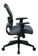 Sillón Space Seating de Office Star Products DELUXE CON RESPALDO VERAFLLEX AZUL NIEBLA Y ASIENTO DE TELA VERAFLLEX - 13-V77N1WA