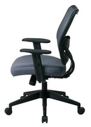 Sillón Space Seating de Office Star Products DELUXE CON RESPALDO VERAFLLEX AZUL NIEBLA Y ASIENTO DE TELA VERAFLLEX - 13-V77N1WA