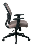 Space Seating de Office Star Products SILLA DELUXE CON RESPALDO DE VERAFLEX LATTE Y ASIENTO DE TELA VERAFLEX - 13-V88N1WA