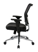 Office Star Products - Silla con reposabrazos mecánicos ajustables en altura 2 a 1 Deluxe - 213-E37P91F3