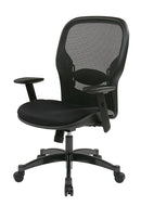 Office Star Products - Silla profesional con respaldo de malla transpirable negra - 2300
