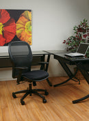 Office Star Products - Silla profesional con respaldo de malla transpirable negra - 2300
