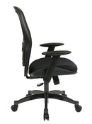 Office Star Products - Silla profesional con respaldo de malla transpirable negra - 2300