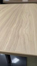 USED Square Café Table 24" – Aspen Finish with Metal Base